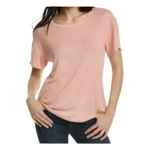 Sandrine Rose X Free People Classic Crewneck Tee Shirt Petal Pink Short Sleeve S